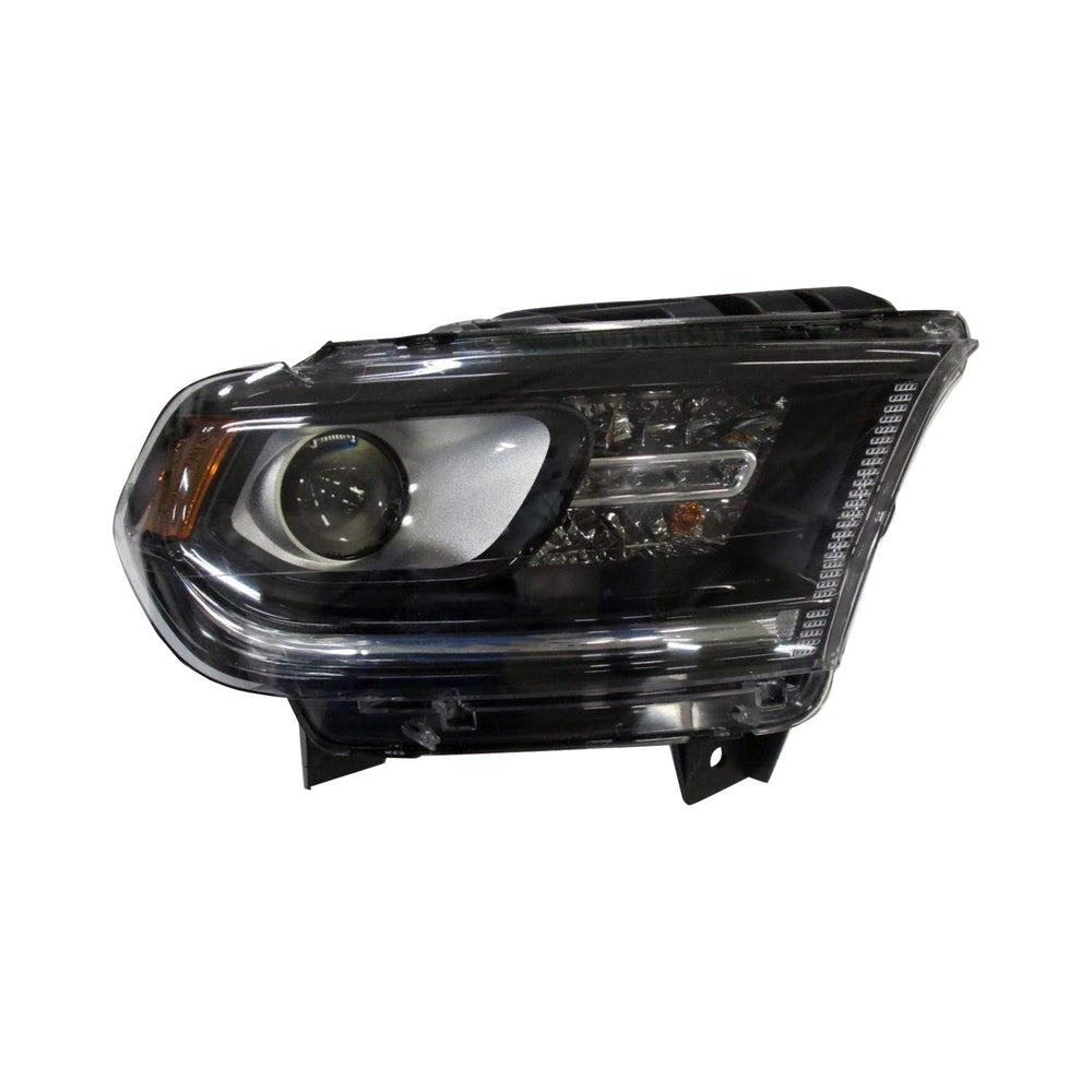 CAPA RH HEADLAMP ASSY COMPOSITE HALOGEN W/O LED LAMP BLK TRIM DG DURNGO 1618