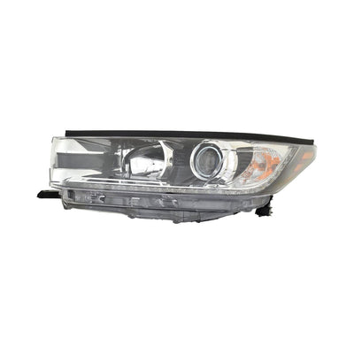 CAPA TY HILANDR/HBRD 19 HEADLIGHT ASSY W/LED DRL W/SMOKE CHROME ACCENT LH