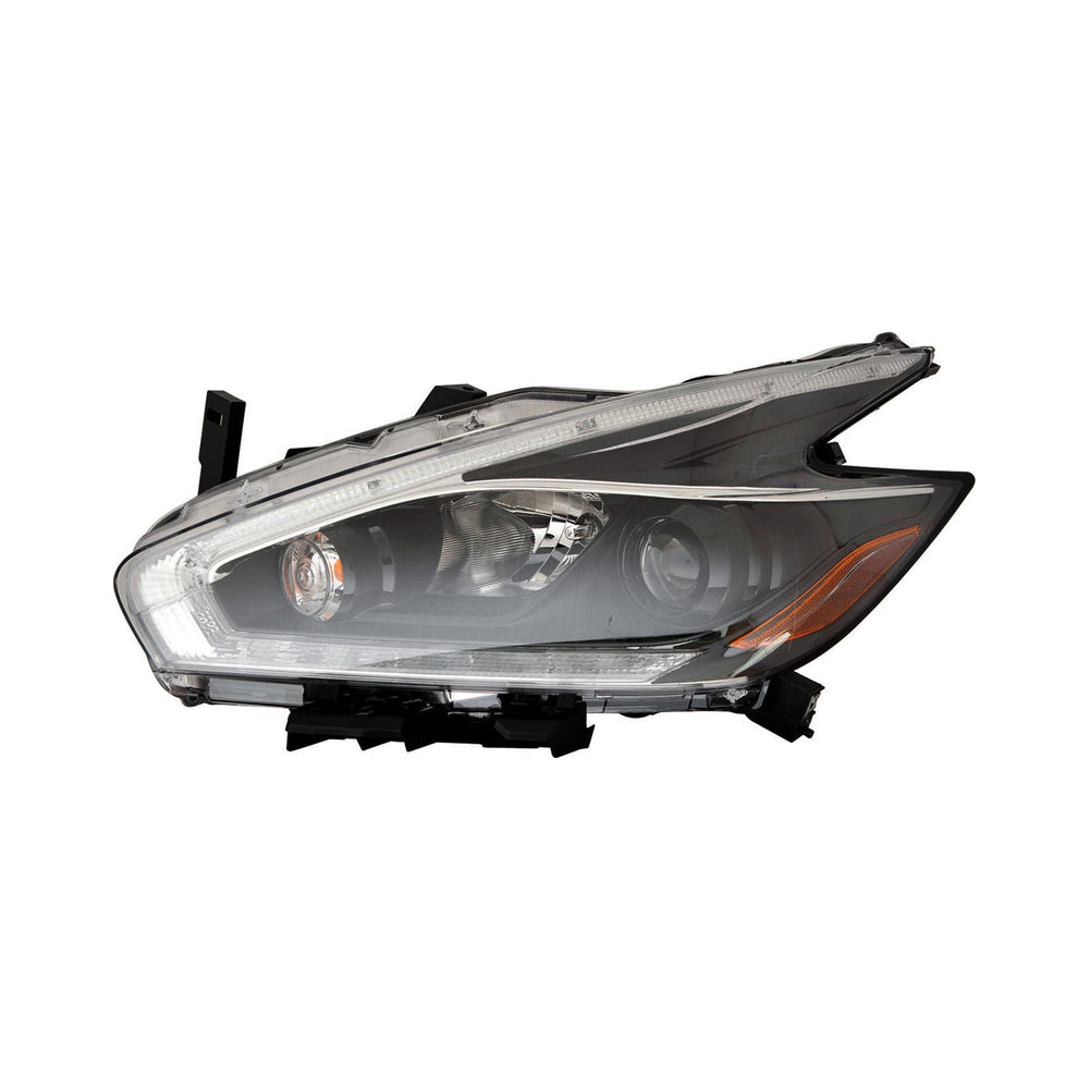 CAPA NS MURNO 18 HEADLIGHT ASSY HALOGEN BLK BEZEL LH