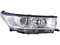 CAPA TY HILANDR/HBRD 19 HEADLIGHT ASSY W/LED DRL W/SMOKE CHROME ACCENT RH