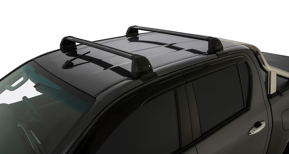 ~(14 lbs. 57X7X6)~ Vortex ROC25 Flush Black 2 Bar Roof Rack