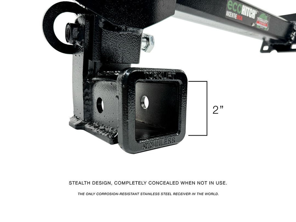 23C LEXUS RX STAINLESS STEEL ECOHITCH TRAILER HITCH STEALTH DESIGN 2IN BLACK
