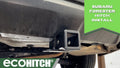 1418 FORESTER ECOHITCH TRAILER HITCH HIDDEN DESIGN 2IN BLACK