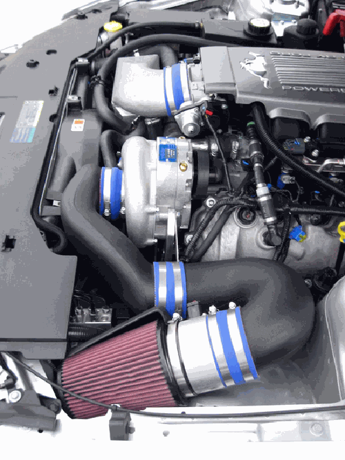 2005-2006 Ford Mustang 4.6 GT System w/V-2 Si-Trim AND Charge Cooler Polished