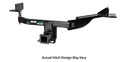 1114 SUBARU WRX/STI SEDAN ECOHITCH TRAILER HITCH INVISI DESIGN 2IN BLACK