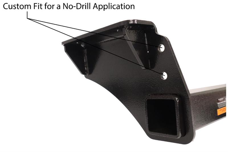 21C MACH E STAINLESS STEEL ECOHITCH TRAILER HITCH HIDDEN DESIGN 2IN BLACK