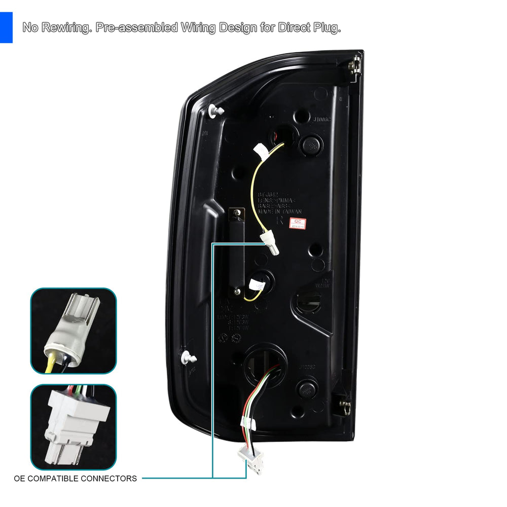 LED SEQUENTIAL TAIL LIGHTS- GLOSSY BLACK