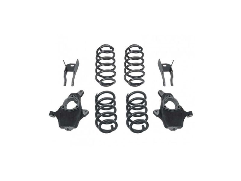 Lowering Kit; Incl. Spindles; Lowering Springs/Coils; Rear Shock Extenders That Retain Factory Shocks;