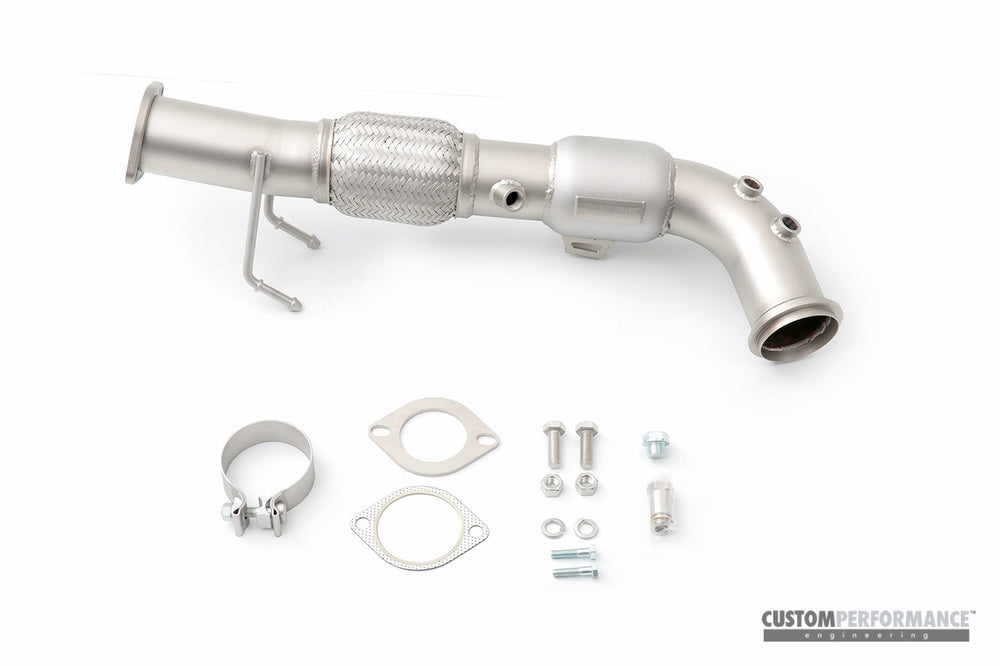 cp-e Ford Fusion 14- QKspl Downpipe Stock Flange Back 2.25in or 3.00in Catback Connection 304 St