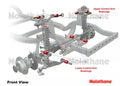 Control Arm kit 4 Shell Bushings 4 Bushimgs 10 Tubes 12 Washers Grease