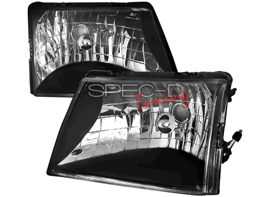 EURO HEADLIGHT BLACK HOUSING