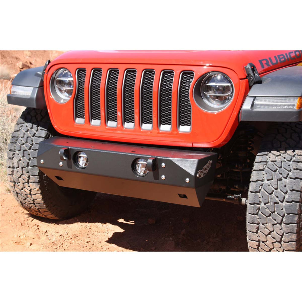Rock Hard 4x4 Patriot Series Grille Width Stubby Front Bumper for Jeep Wrangler JL 2018 - Current [RH-90200]