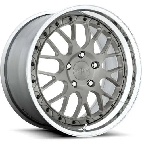 RSE 18x9.5 +45 5x100 Brushed Matte DDT/Polished Step Lip Wheel