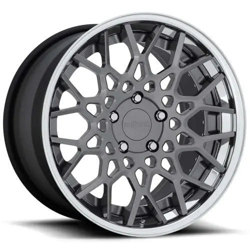 FF037 18x8.5 +38 5x100 Anthracite w/Polished Lip FF037 Wheel