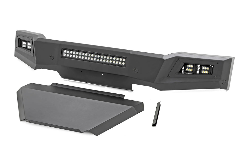 Front High Clearance LED Bumper with LED Cube Lights and Light Bar
