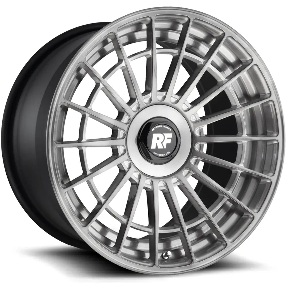 LAS-R 19x9.5 +15 5x4.5 Matte Black 3-Piece