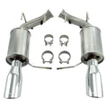 ROUSH 2011-2014 Ford Mustang V8 Enhanced Sound Dual Axle-Back w/ Round Tips