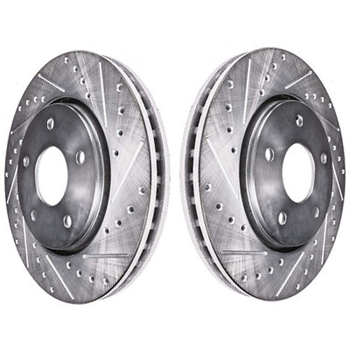 Cross-Drilled and Slotted Brake Rotors
