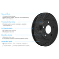 4-Wheel Disc Brake Kit with Cross-Drilled Slotted Rotors