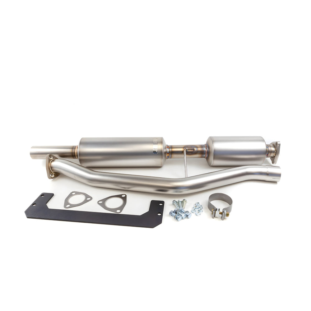 Double Resonated Midpipe 2.5-Inch 304 Stainless Steel