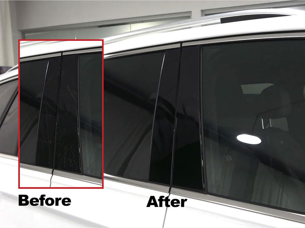 Brushed Black Pillar Trim