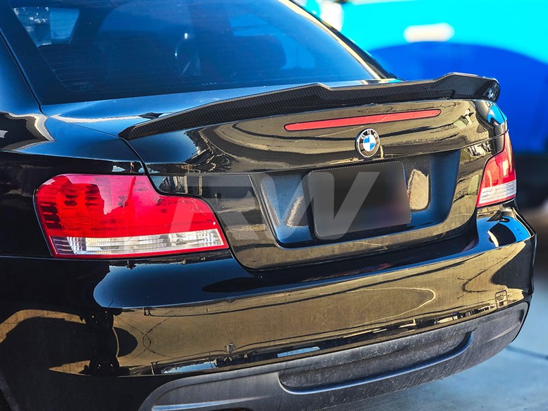 E82 Carbon Fiber GTX Trunk Spoiler