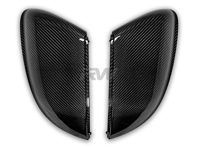 2x2 Carbon Fiber Gloss Mirror Caps