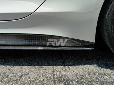 RWS Carbon Fiber Side Skirt Extensions