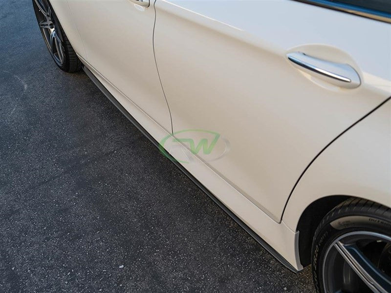 2x2 Carbon Fiber Side Skirt Extensions