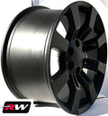 20x9 +31mm 6x5.50" Satin Black Aluminum Wheel