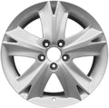 17x7.5 Silver 5-Split Spoke Aluminum Wheel