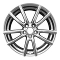 17x7 10-Spoke Silver Powder Coat Aluminum Wheel