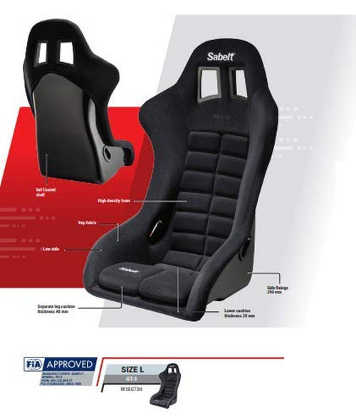 GT-3 Fiberglass Racing Seat