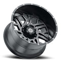 SC29 22x12 -44mm Offset Satin Black Milled Spokes Alloy Wheel