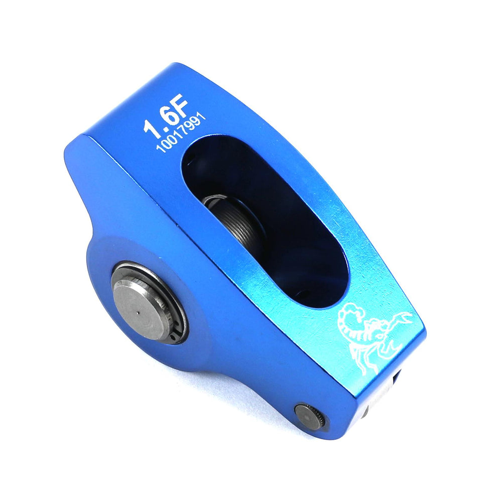 Race Series Roller Rocker Arms, 1.6 Ratio, Blue