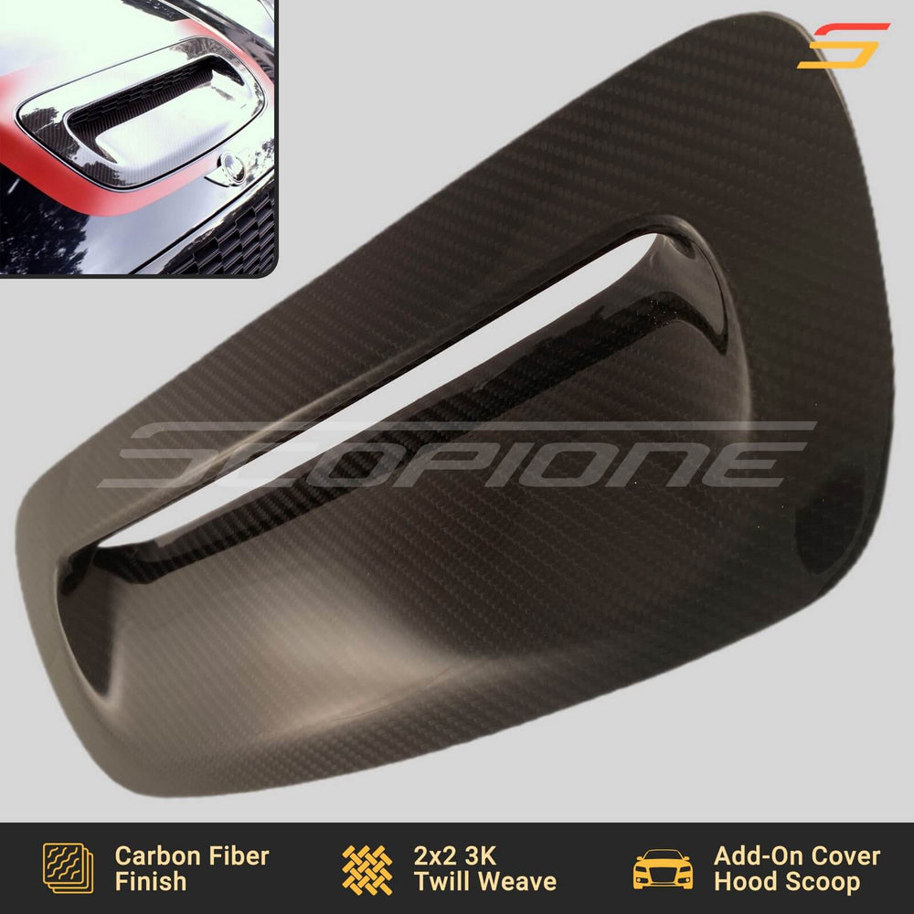 Carbon Fiber Hood Air Scoop Cover