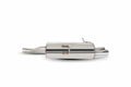 Stainless Steel Rear Silencer Exhaust System w/ Twin Monaco Tailpipes