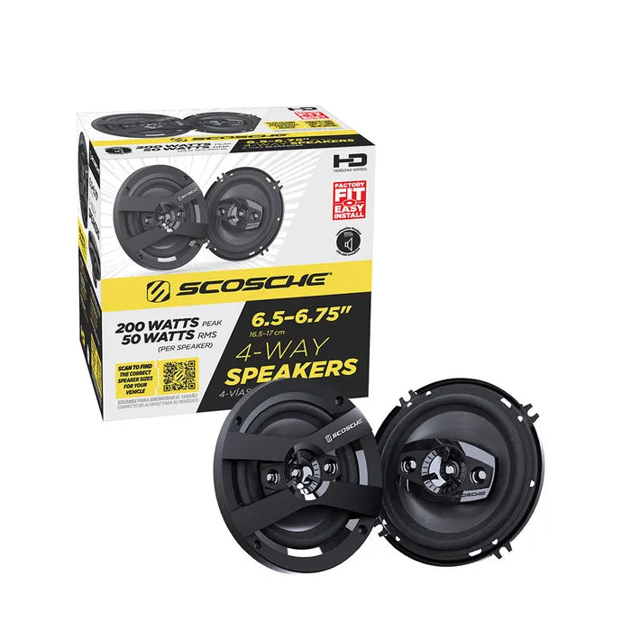 6.5-Inch 4-Way Car Speakers