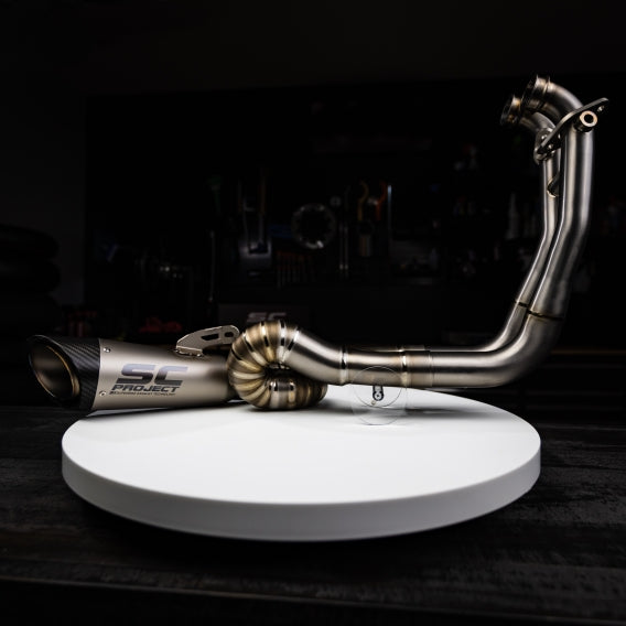 S1 Full System Exhaust Titanium/Carbon Fiber