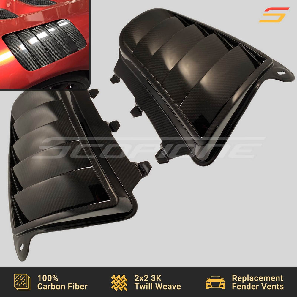Carbon Fiber Front Fender Hood Vents