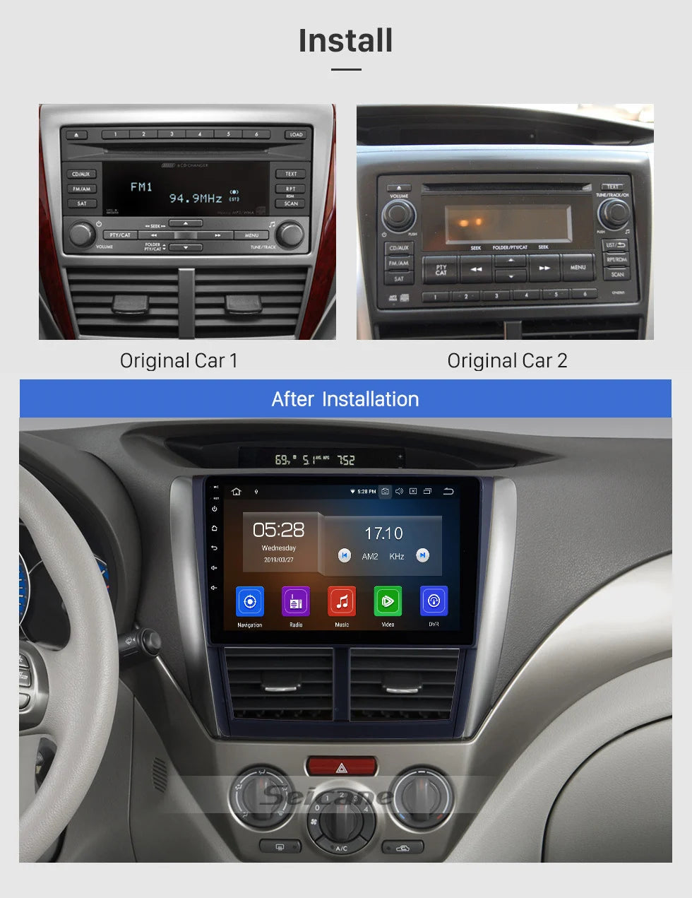 9-Inch HD Touchscreen Android 13.0 Navigation System with