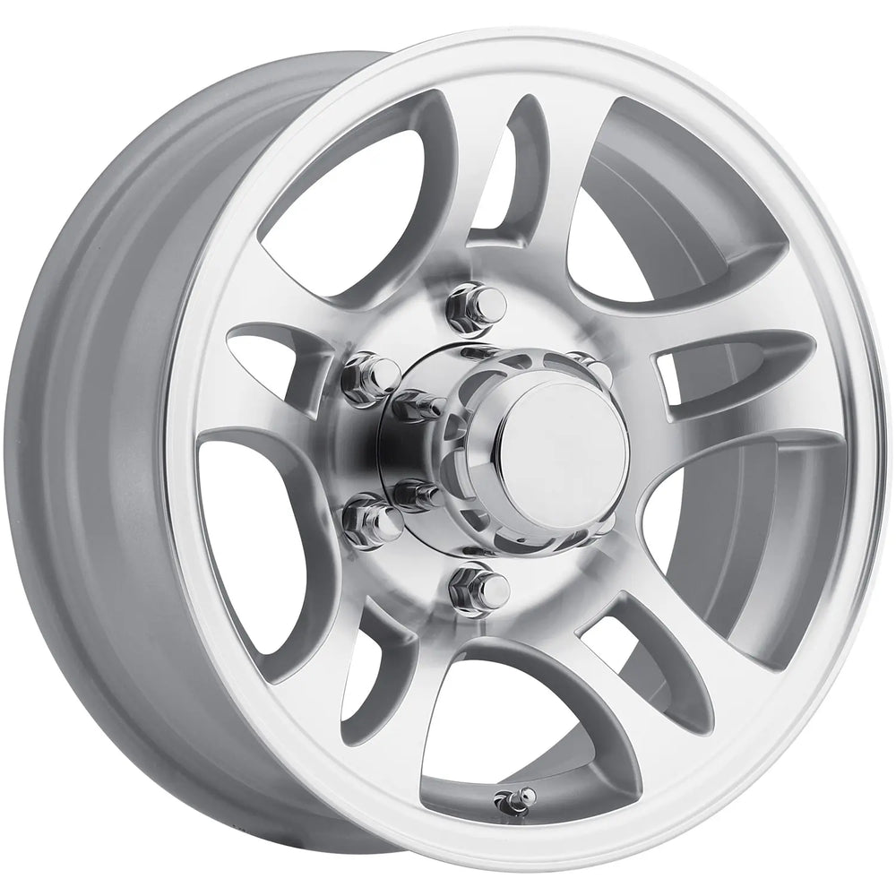 T03 15-Inch Machined Silver Aluminum Trailer Wheel