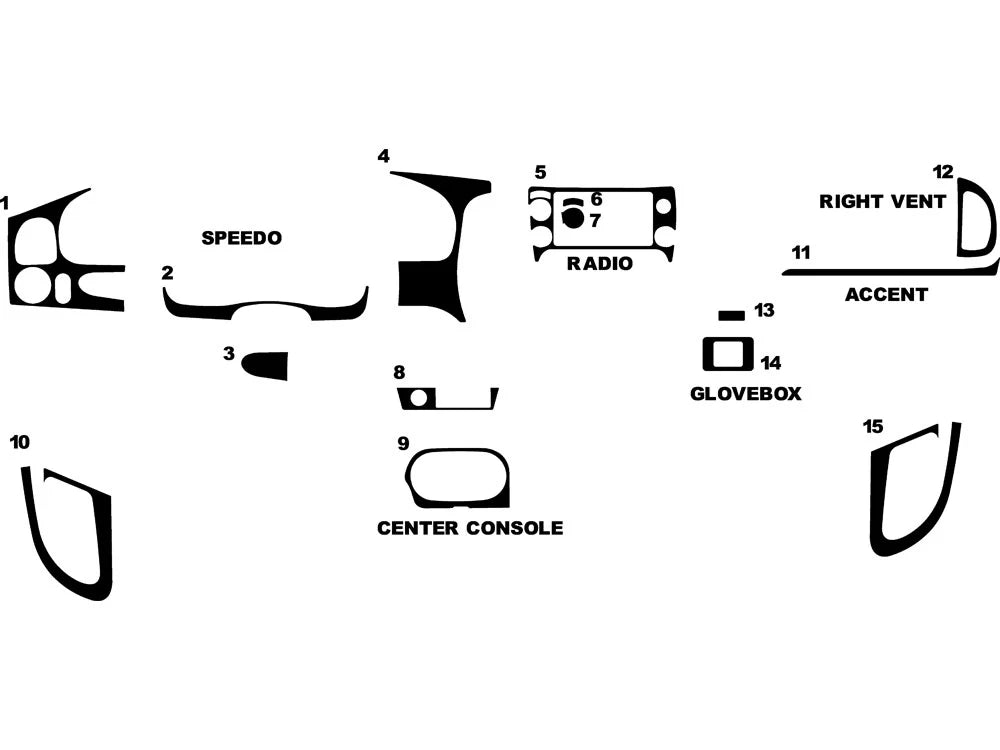 Wood Dash Trim Kit