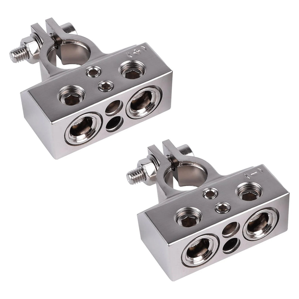 Solid Zinc Alloy Top Post Battery Terminal Set