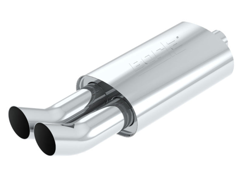 Universal Weld-In Muffler, 2.25" Inlet / 4" Outlet