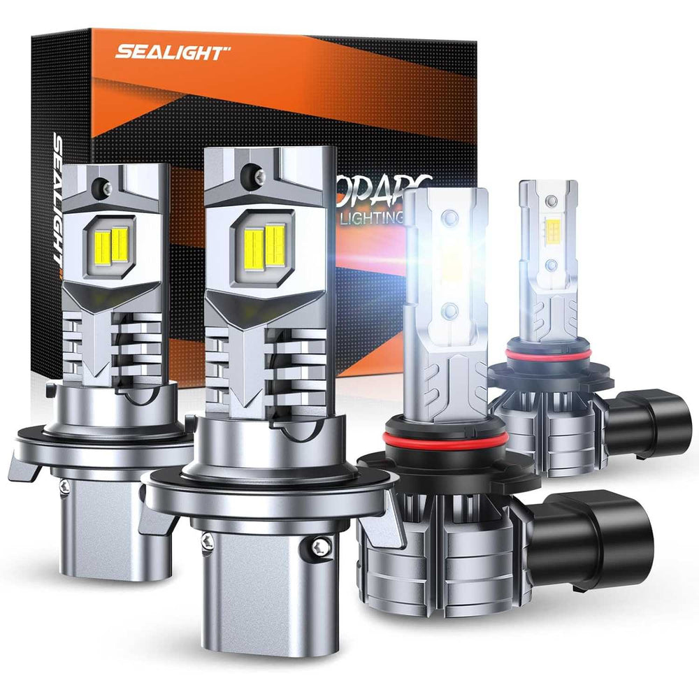 9005/HB3 LED Headlight & H11/H16/H8/H9 Fog Light Bulb Combo