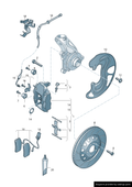 4-Piston Front Brake Caliper (40/44mm Pistons)