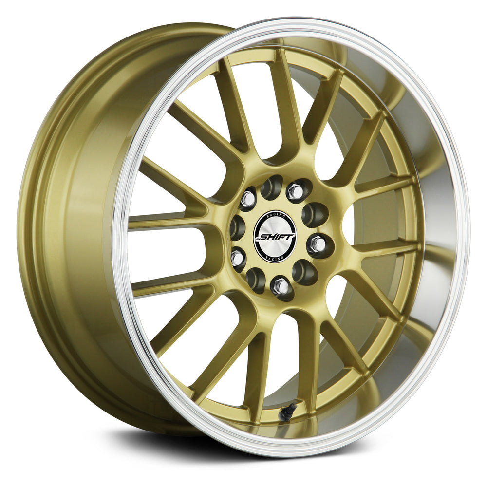Crank 18x8.5 Gold Machined Lip 5x120 +30 73.10mm Hub Bore Wheel
