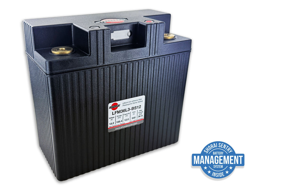 LFX36L3-BS12 12V 540 CCA Lithium Powersports Battery
