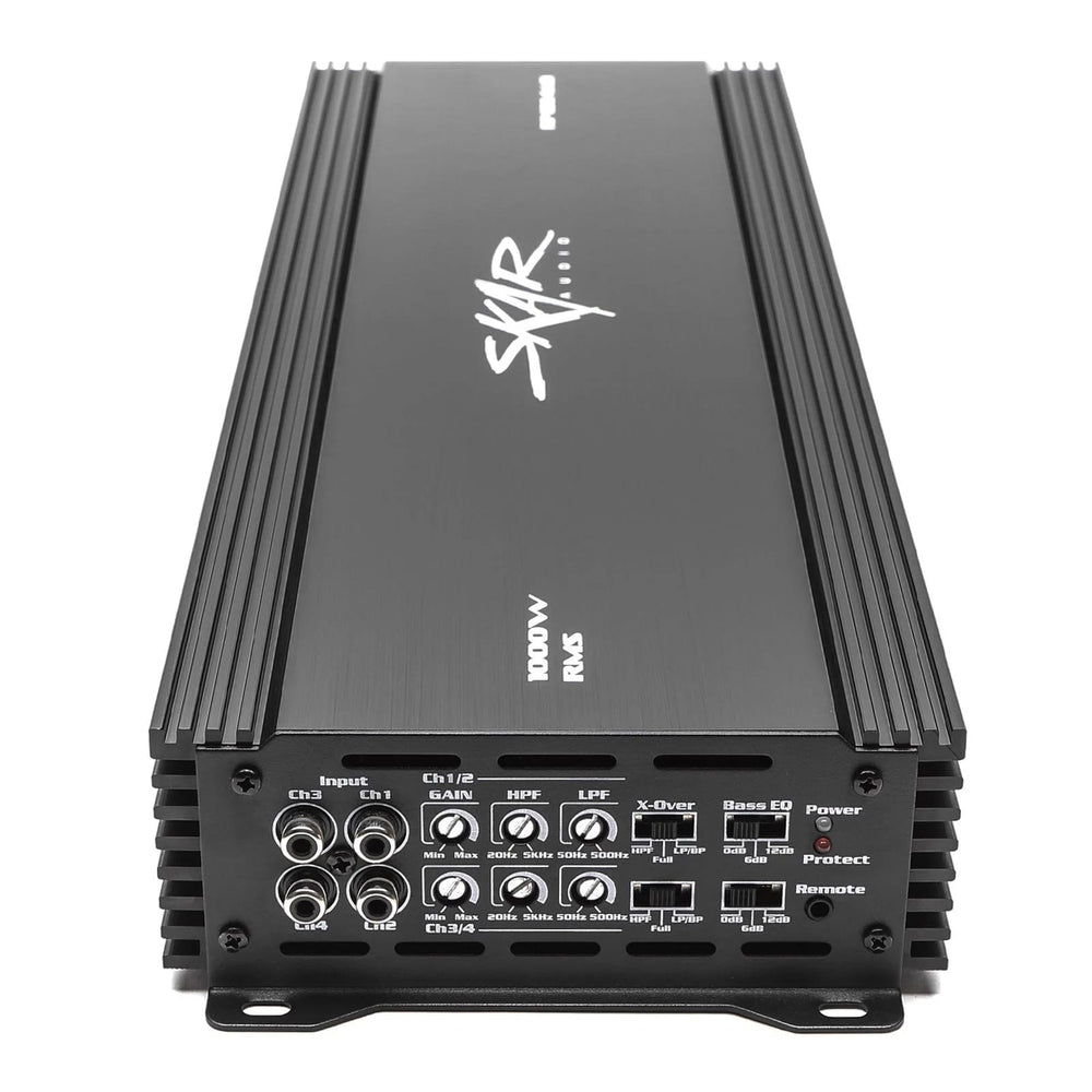 1,000-Watt 4-Channel Class A/B Power Car Amplifier